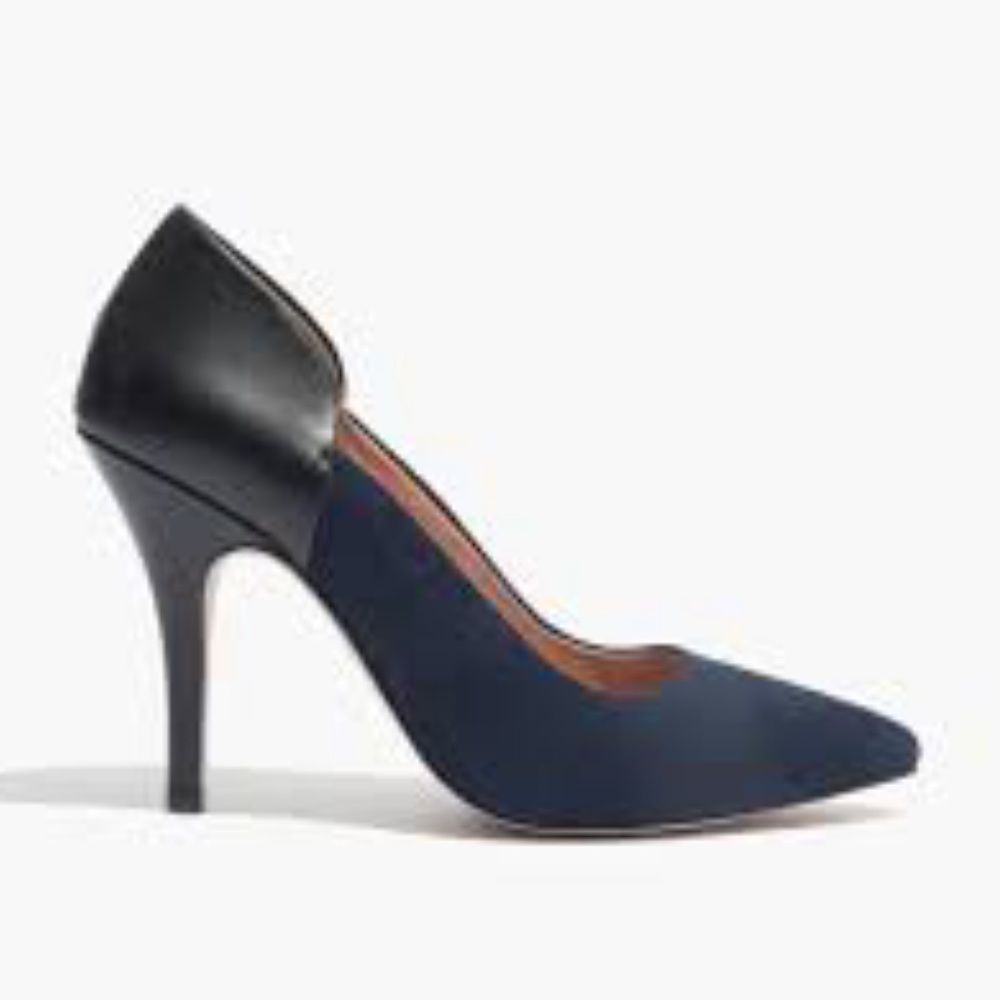 Madewell The Maddie blue heels size 8.5
